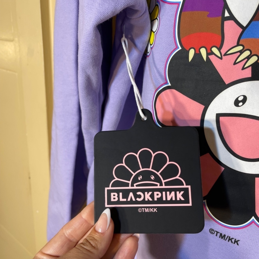 Murakami X Blk PNK Purple murakami  Graphic Hoodie with Cartoon Design - Picture 6 of 9